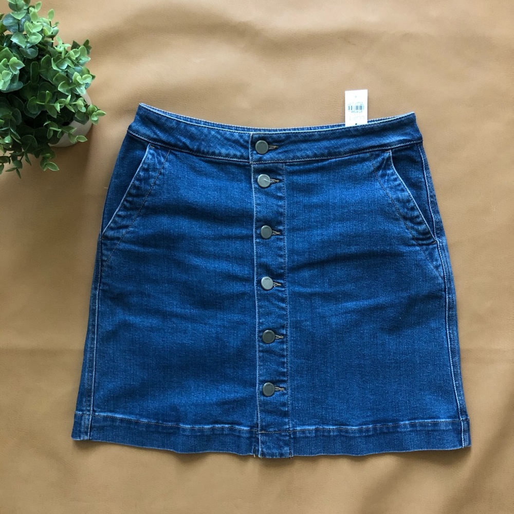 NWT LOFT Denim Skirt